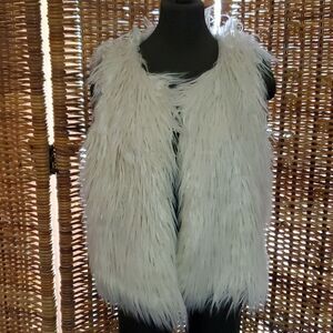 Kontrol Faux Fur Shaggy Vest L
